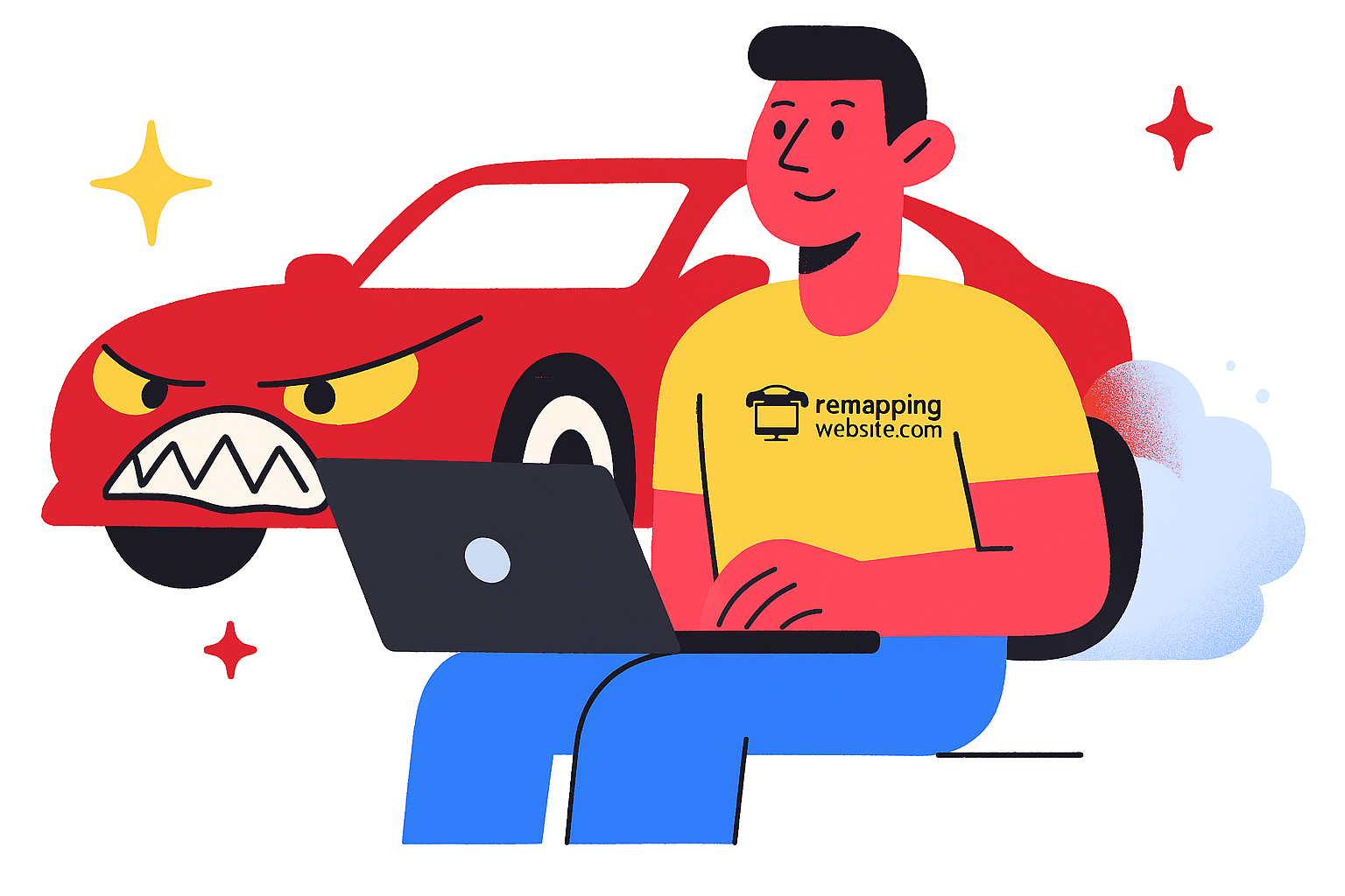 Example of a remapping website with Vehicle Gains Lookup